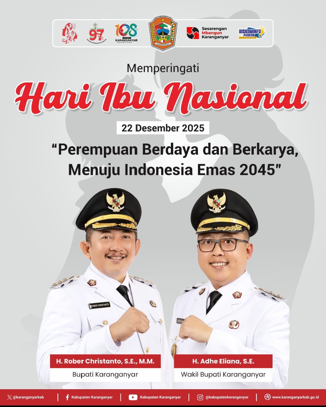 Keluarga Besar SMP N 1 MOJOGEDANG Mengucapkan Selamat Hari Ibu Nasional tahun 2025